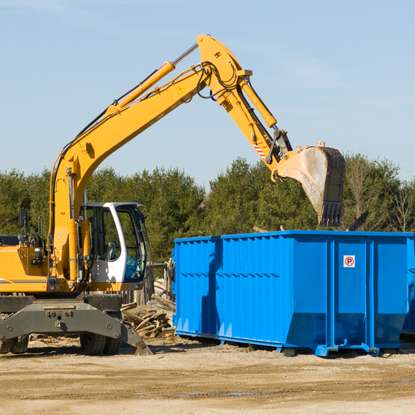 how does a residential dumpster rental service work in Bluejacket